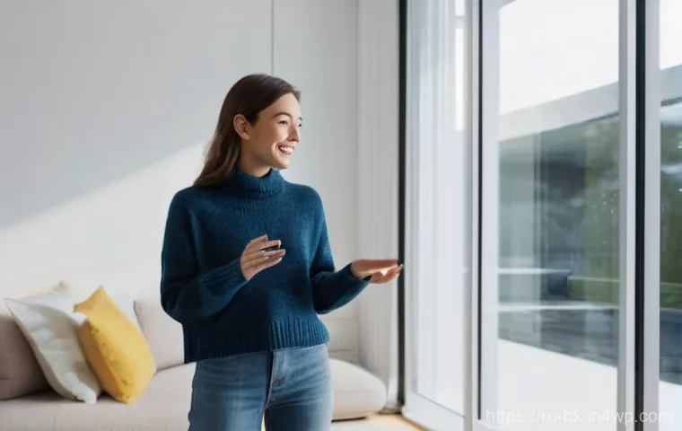 제스처 기반 인터페이스의 효과적인 교육 프로그램 - **Prompt:** A young woman in her early twenties, dressed in a stylish yet modest high-necked sweater...