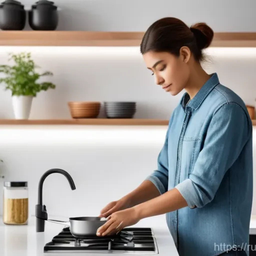 제스처 기반 인터페이스 사용 사례 - **Prompt 1: Seamless Smart Home Interaction**
"A clean, brightly lit modern kitchen during the d...
